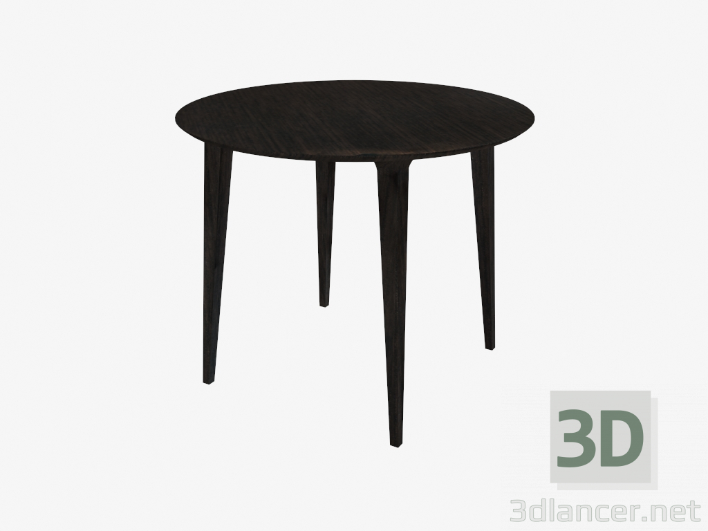 3 डी मॉडल डाइनिंग टेबल राउंड (ग्रे सना हुआ राख D90) - पूर्वावलोकन
