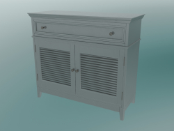 Chest of drawers and doors (Gray-green)