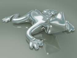 Decor Element Ceramic Frog (Platinum)