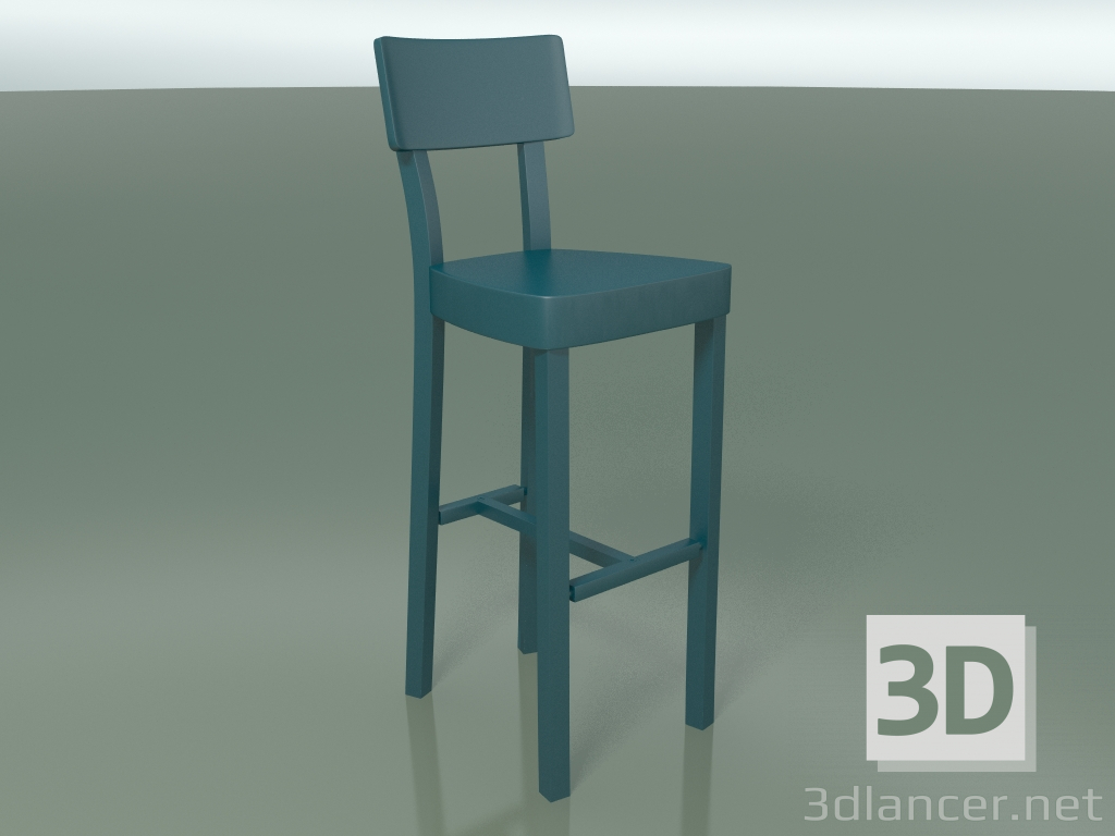 3d model Powder coated cast iron bar stool, outdoor InOut (28, ALLU-OT) - preview