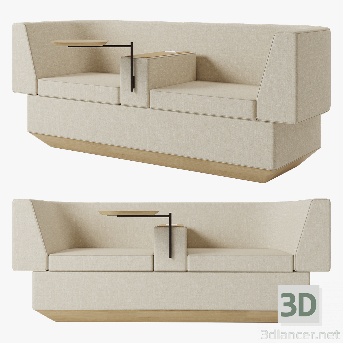 3d Brick sofa model buy - render 3d Brick sofa model buy - render