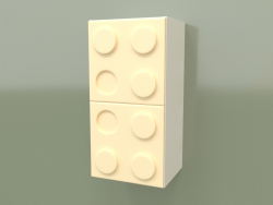 Wall mounted vertical shelf (Cream)