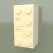 3d model Wall mounted vertical shelf (Cream) - preview