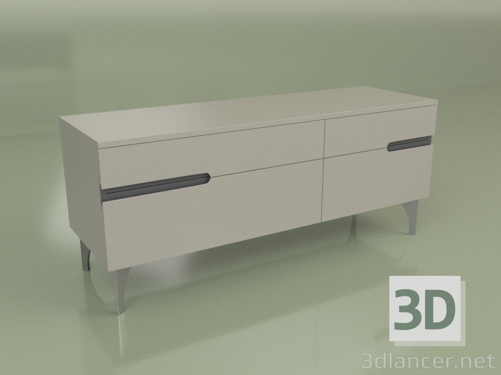 3d model Cabinet GL 210 (gray) - preview