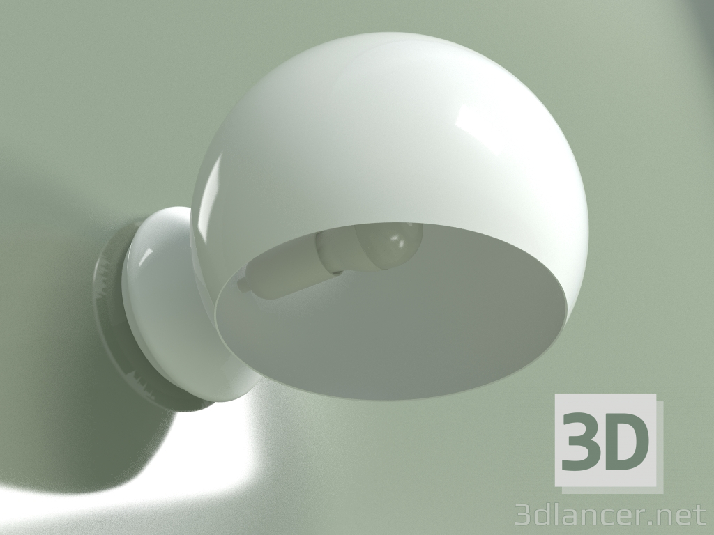3D modeli Duvar lambası Küre çapı 20 - önizleme