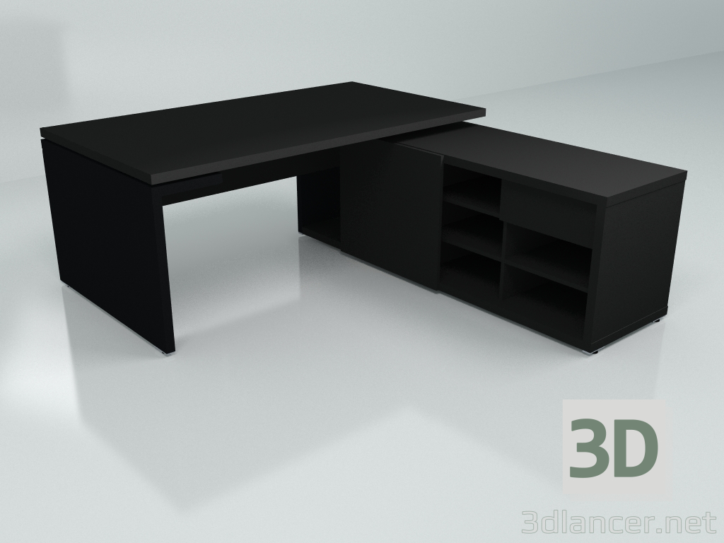 modello 3D Tavolo da lavoro Mito Fenix MITF2P (2078x2080) - anteprima