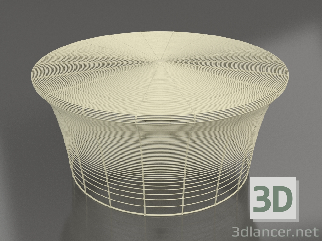 3d model Low coffee table (Gold) - preview