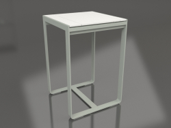 Bar table 70 (White polyethylene, Cement gray)