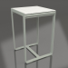 3d модель Барный стол 70 (White polyethylene, Cement grey) – превью