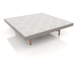 Square coffee table (Quartz gray, DEKTON Kreta)