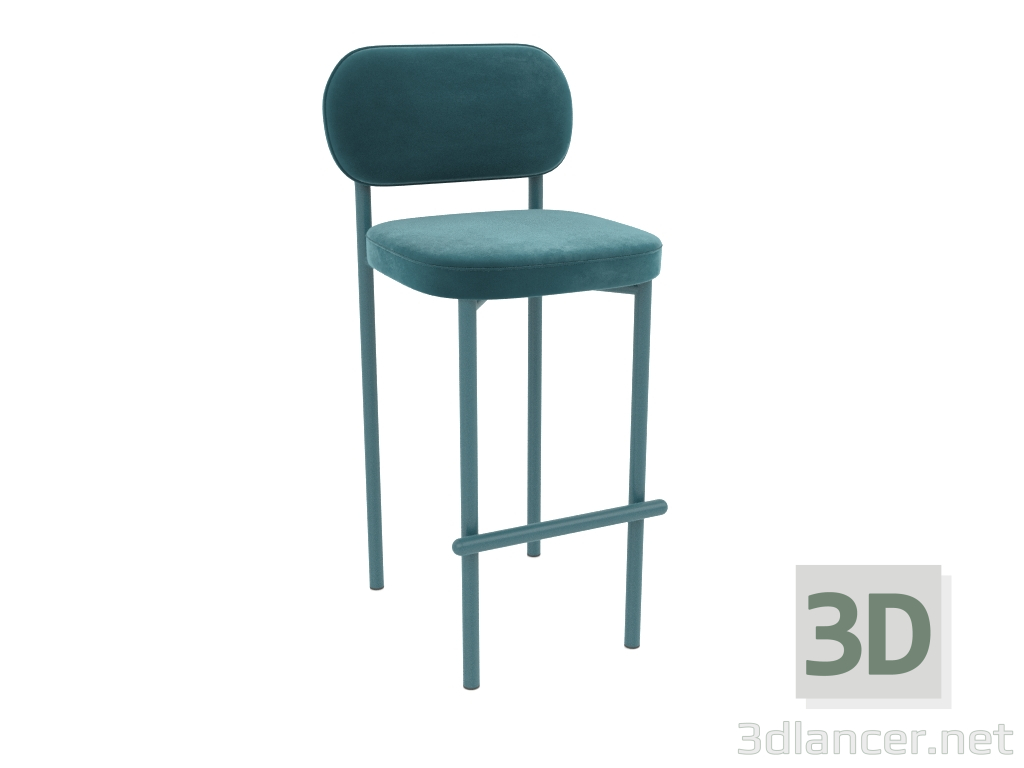 modello 3D Sgabello da bar Toptynych (Mare Blu) - anteprima