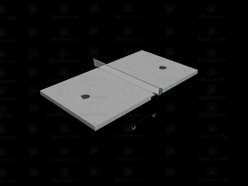 3d model A ping pong table - preview