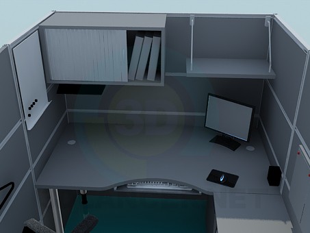 modelo 3D Los muebles de la oficina - escuchar modelo 3D Los muebles de la oficina - escuchar