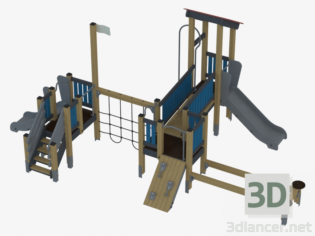 3 डी मॉडल बच्चों का खेल परिसर (K4301) - पूर्वावलोकन