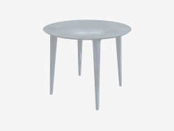 Round dining table (white lacquered ash D90)