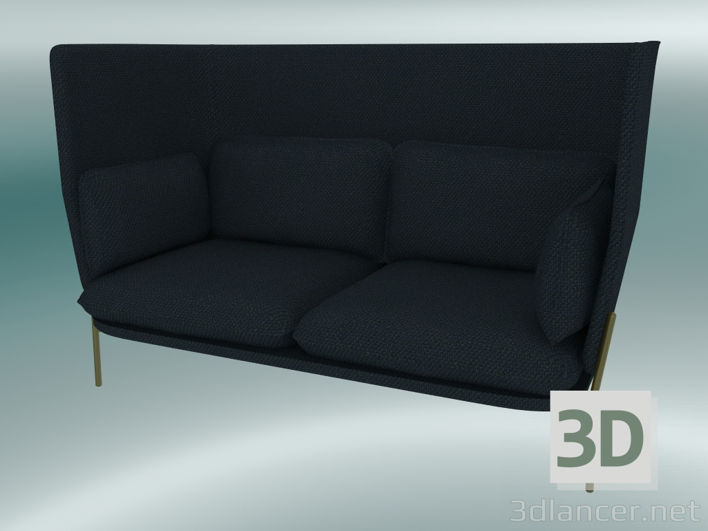modèle 3D Sofa Sofa (LN6, 90x180 H 115cm, Pieds Bronzés, Sunniva 2 192) - preview