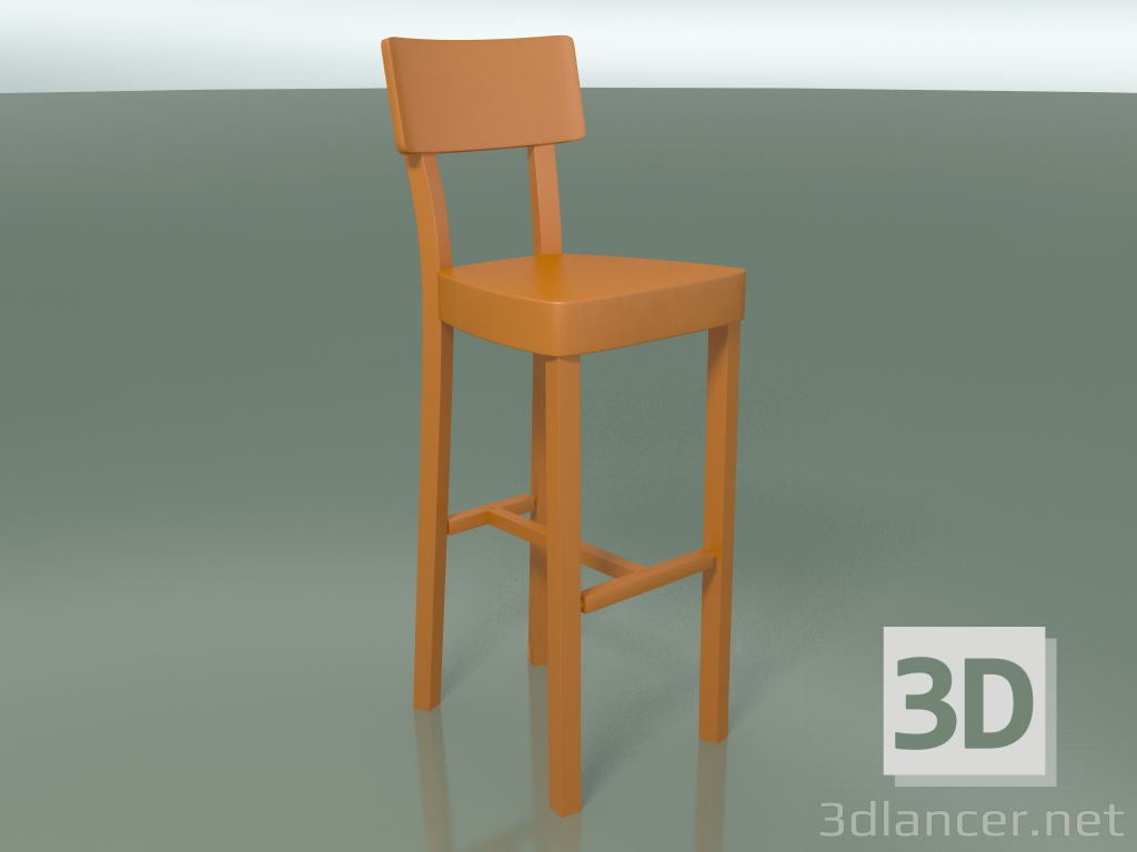 3d model Powder coated cast iron bar stool, outdoor InOut (28, ALLU-AR) - preview