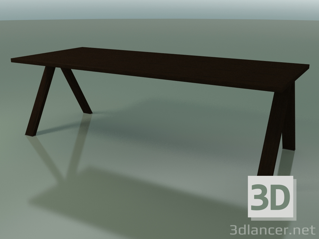 modello 3D Tavolo con piano di lavoro standard 5029 (H 74 - 240 x 98 cm, wengè, composizione 2) - anteprima