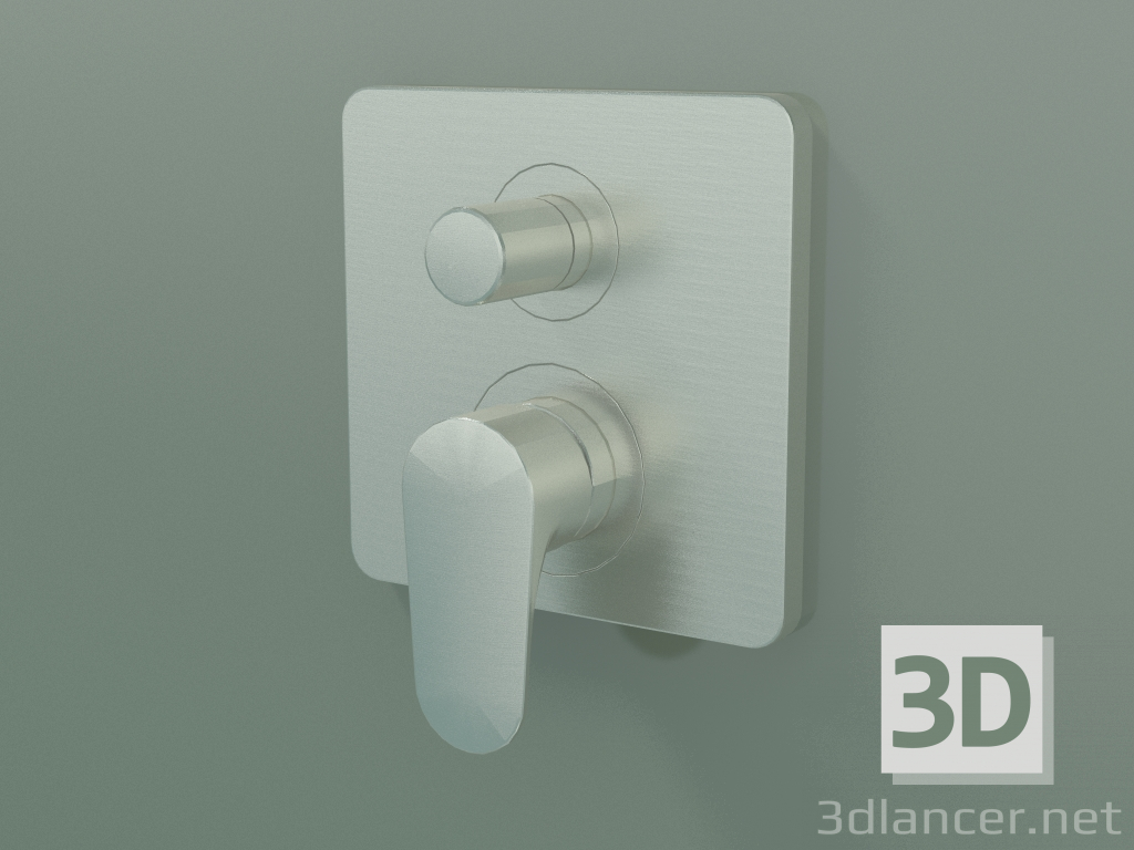 3D Modell Einhebel-Bademischer für verdeckte Installation (34427820) - Vorschau