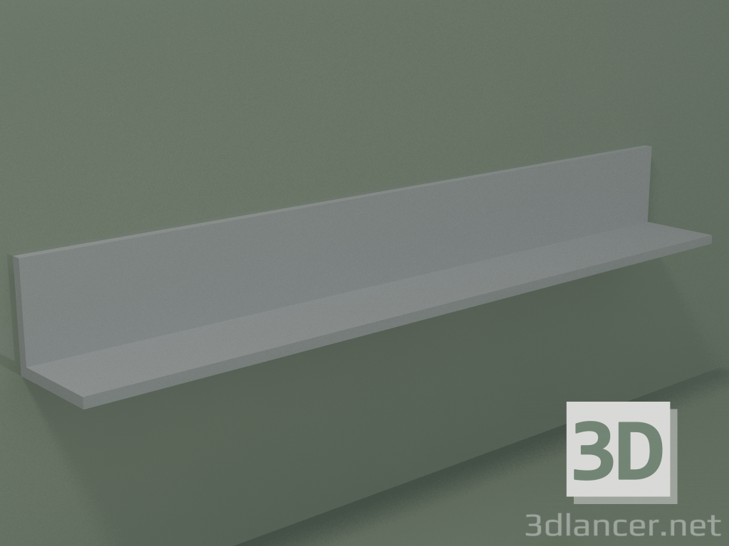 3d model Shelf (90U20004, Silver Gray C35, L 96, P 12, H 12 cm) - preview