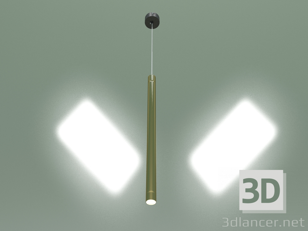 modello 3D Lampada a sospensione a LED Strong 50189-1 LED (nero-oro) - anteprima