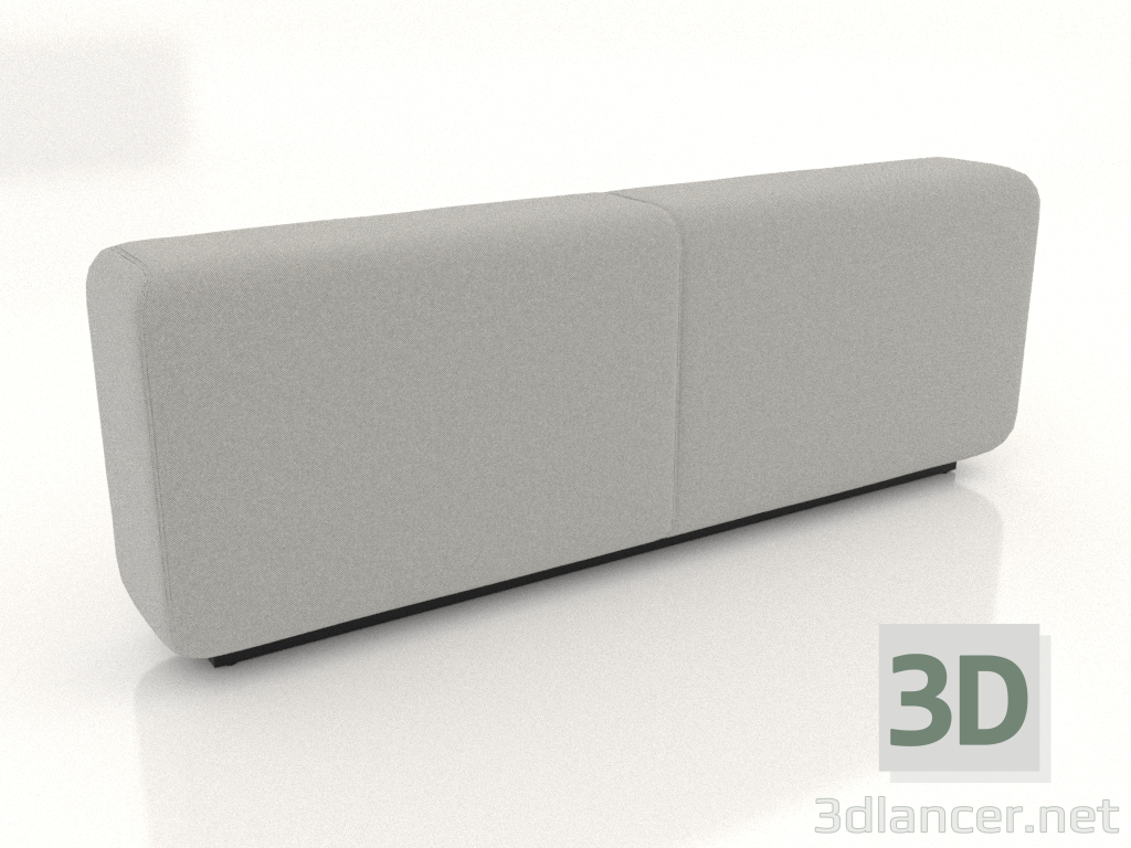 3D modeli Geri XL yüksek modüler kanepe - önizleme