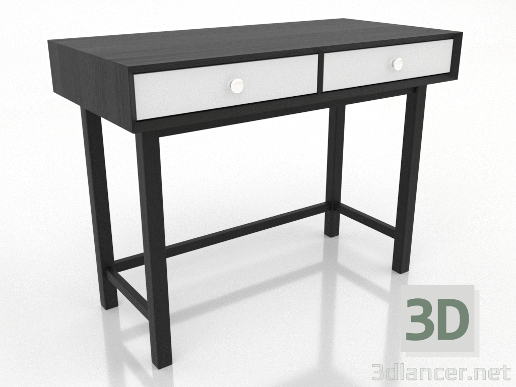 3d model Writing desk 3 1000 X 500 mm (black RAL 9005) - preview 3d model Writing desk 3 1000 X 500 mm (black RAL 9005) - preview