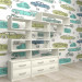 3d model Furniture wall in the nursery - preview