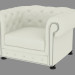 3d model Leather armchair in classical style Georg IV - preview