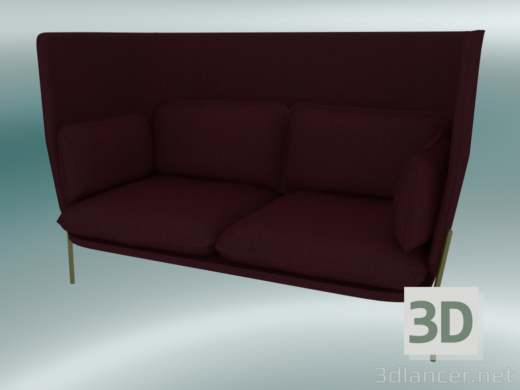 3 डी मॉडल सोफा सोफा (LN6, 90x180 H 115cm, कांस्य पैर, Sunniva 2 662) - पूर्वावलोकन