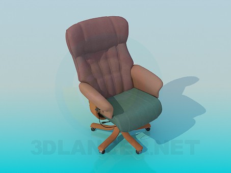 3d model Armchair on wheels - preview