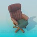 3d model Armchair on wheels - preview