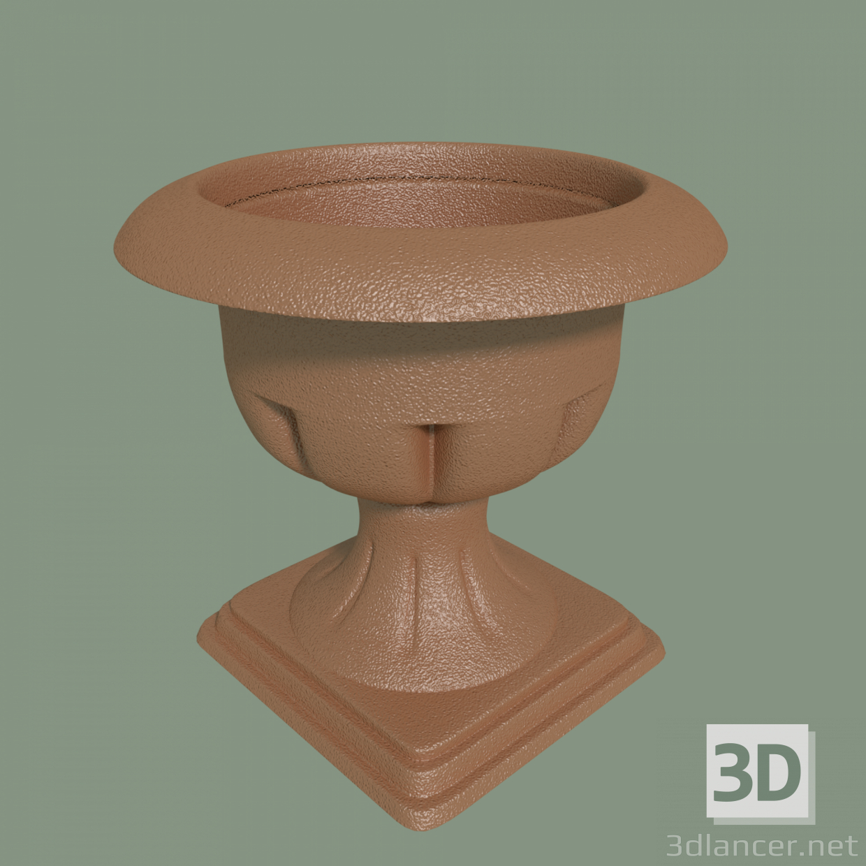 3d Garden flowerpot model buy - render