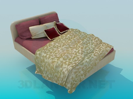 3d model Bed - preview 3d model Bed - preview