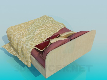 3d model Bed - preview 3d model Bed - preview