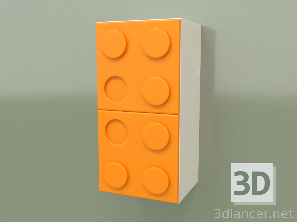 modello 3D Mensola verticale a parete (Mango) - anteprima