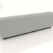 3D Modell Niedriges modulares Sofa Back XL - Vorschau