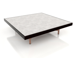 Square coffee table (Black, DEKTON Kreta)