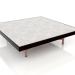 3d model Square coffee table (Black, DEKTON Kreta) - preview