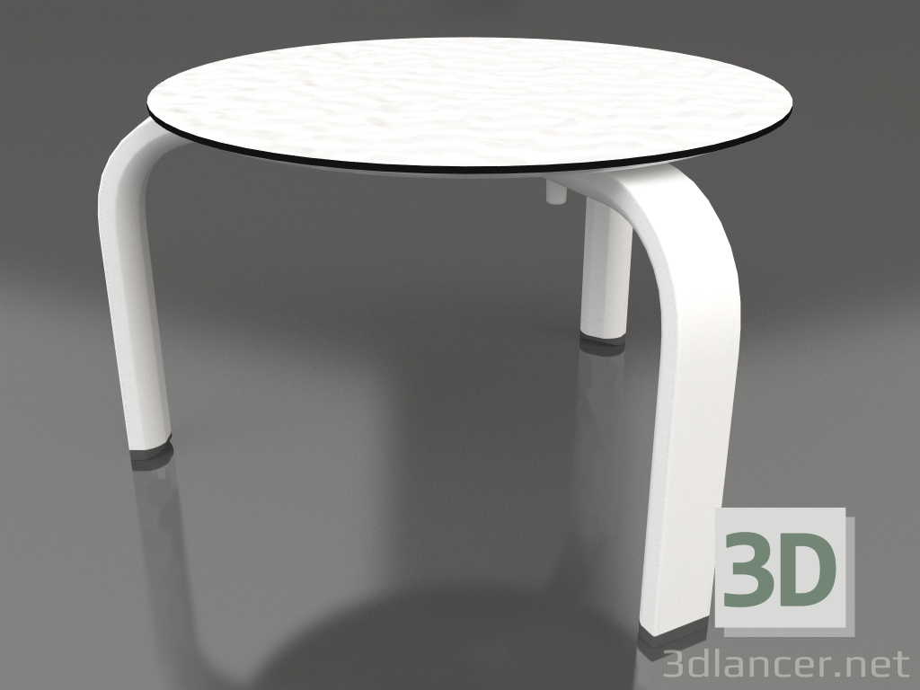 modèle 3D Table d'appoint (Blanc) - preview