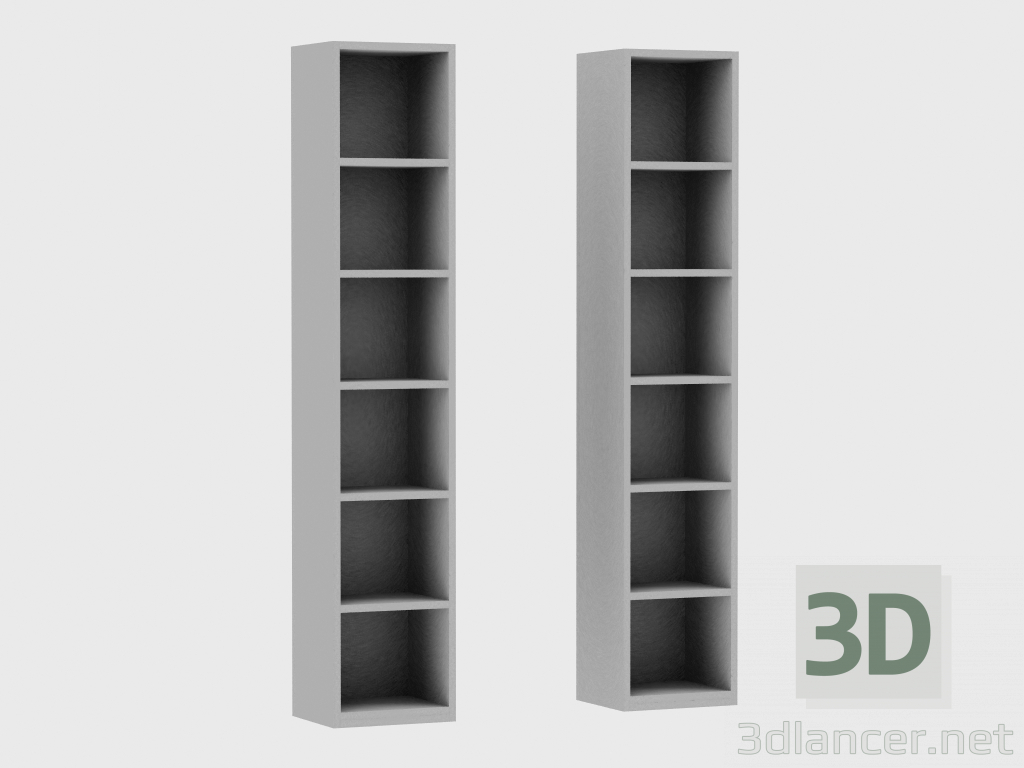 3d model Elements of the modular system IANUS MIDDLE WITH BACK (G230) - preview