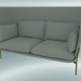 3D Modell Sofa Sofa (LN6, 90x180 H 115 cm, Bronzierte Beine, Sunniva 2 717) - Vorschau