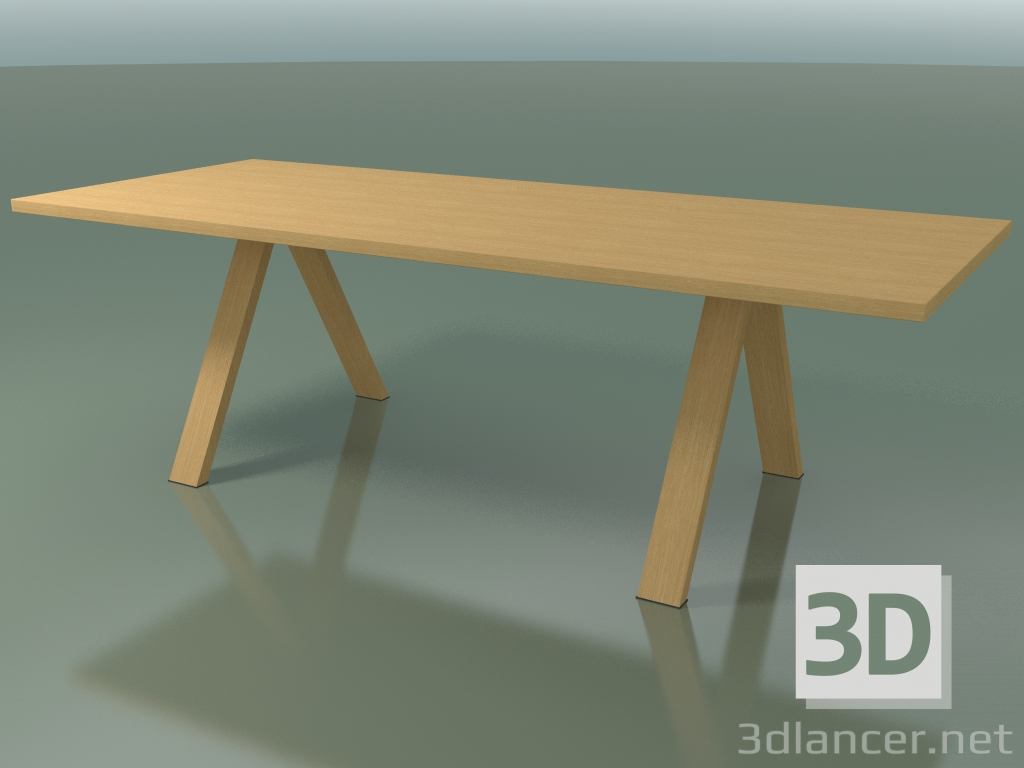 3D Modell Tisch mit Standardarbeitsplatte 5029 (H 74 - 240 x 98 cm, natürliche Eiche, Zusammensetzung 1) - Vorschau