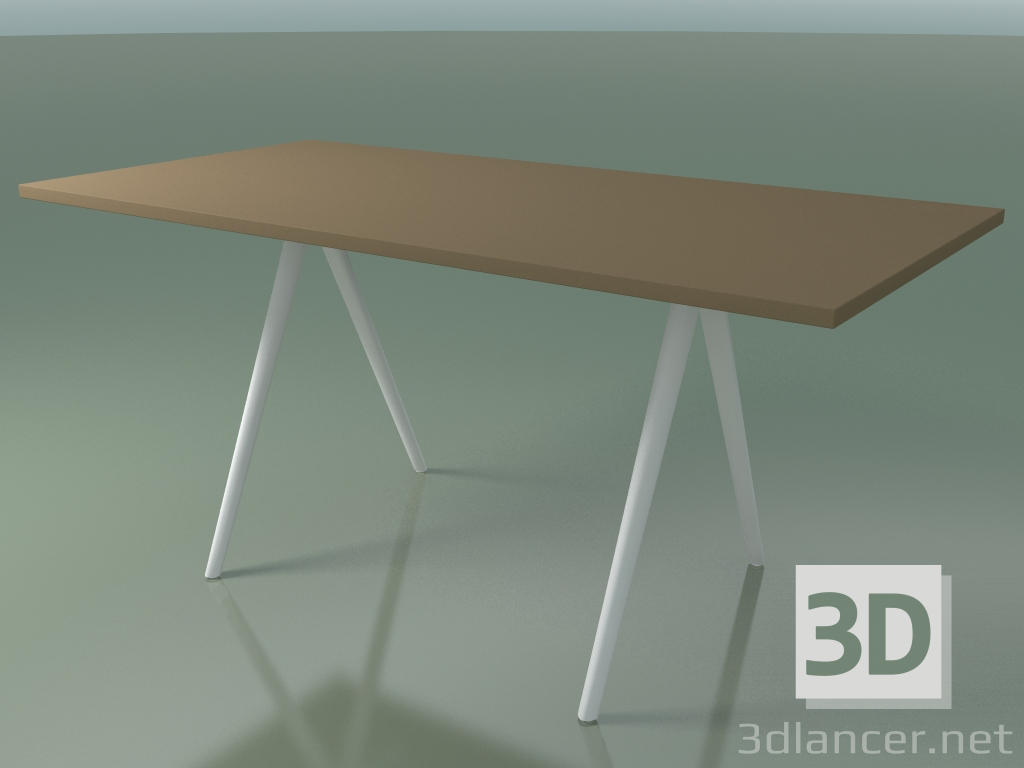 3d model Rectangular table 5409 (H 74 - 79x159 cm, laminate Fenix F05, V12) - preview