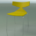 modèle 3D Chaise empilable 3701 (4 pieds en métal, jaune, CRO) - preview