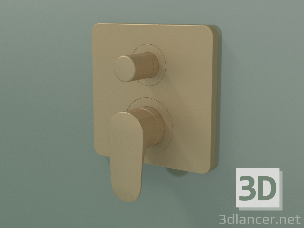 3d model Single lever bath mixer for concealed installation (34427140) - preview