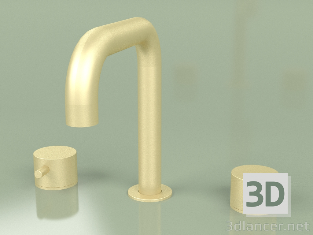 3d model 2-hole mixer with swivel spout 172 mm (12 96, OC) - preview