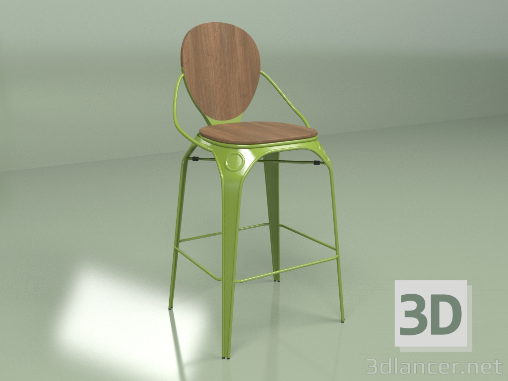 3d модель Барний стілець Louix – превью