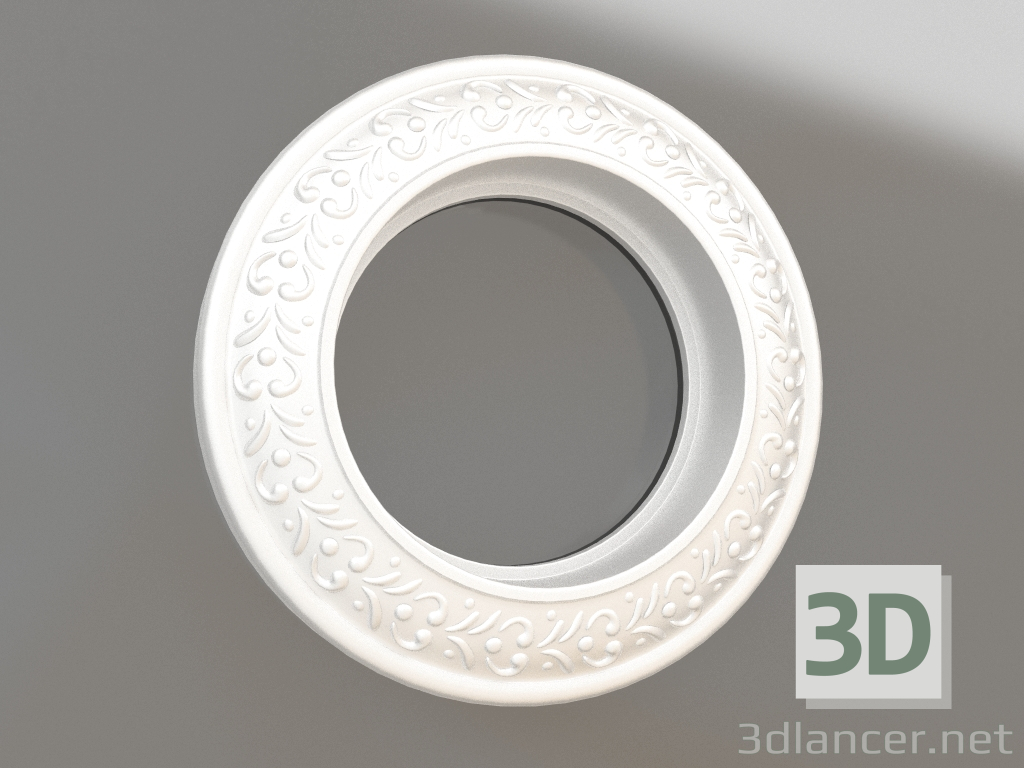 3d model Frame Antik Runda for 1 post (pearl) - preview