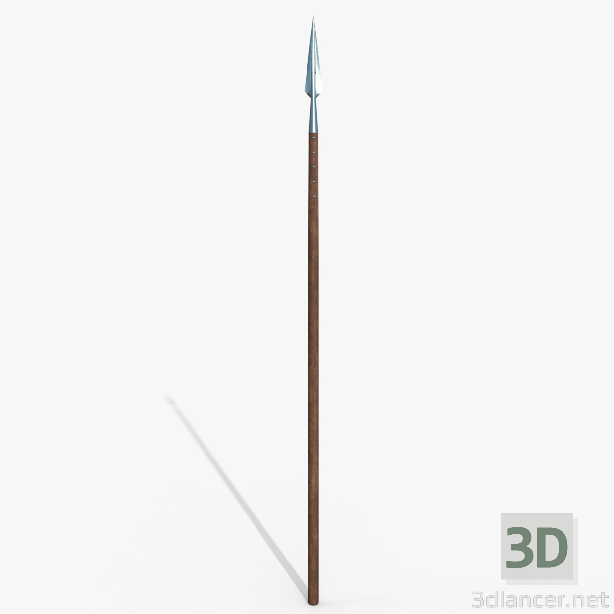 modèle 3D de lance grecque acheter - rendu